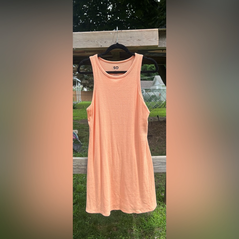 Orange racer back dress